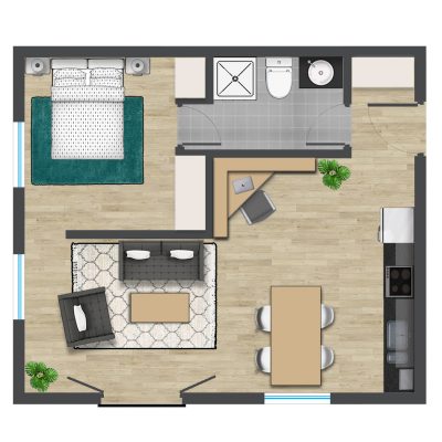 Architectural Visualization 2D Floor Plan Studio